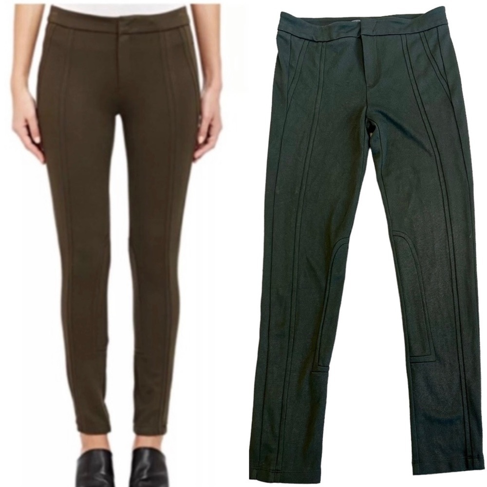 VINCE Green equestrian style riding legging pants Sz 6